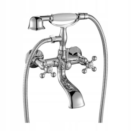  Kuchinox Stilo two-handle bathtub faucet for wall mounting, chrome