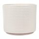  Carmax flowerpot 16.5 cm x 16.5 x 14.5 cm diameter 17 cm ceramic cream