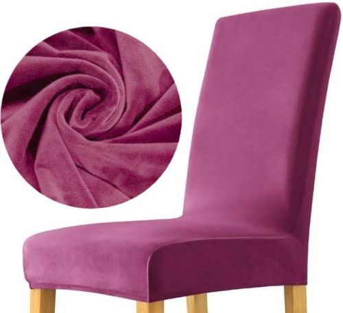 Chair cover Domidekor chair cover, dark pink