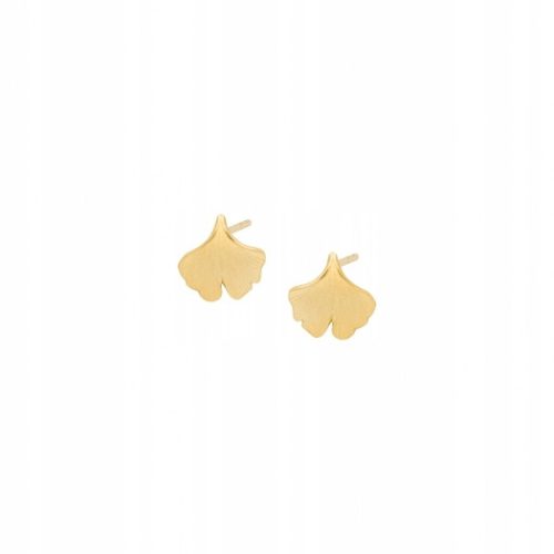  Gold-plated Ginkgo Leaves Earrings ANIA KRUK