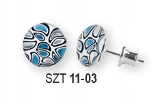  Murano Glass glass - stud earrings SZT 11-03