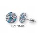  Murano Glass glass - stud earrings SZT 11-03