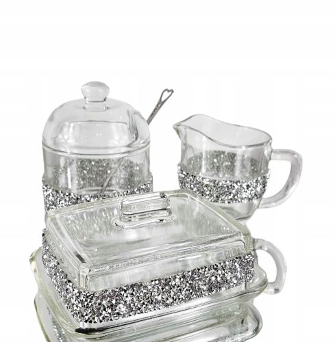 Cool, funny gadgets Glamour set as a GIFT Sugar bowl, butter dish, glamorous milk jug, PIRYT