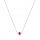  Silver necklace with ruby 925