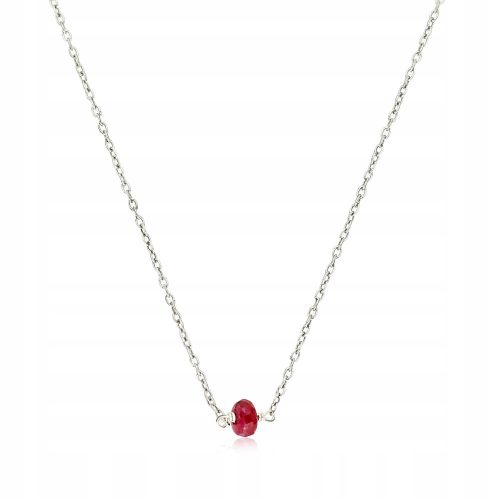  Silver necklace with ruby 925