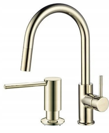 CHDE Gold Polish Stand Kitchen Faucet – Glossy