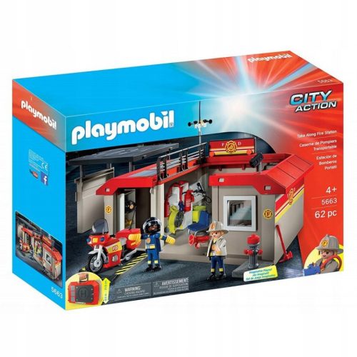  Playmobil Portable Fire Station 5663