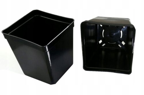  Formplast flowerpot 11 cm x 11 x 11 cm made of black plastic