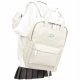  School backpack with multiple compartments, white, 11 years