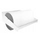 Wall holder for a large paper towel, white, durable