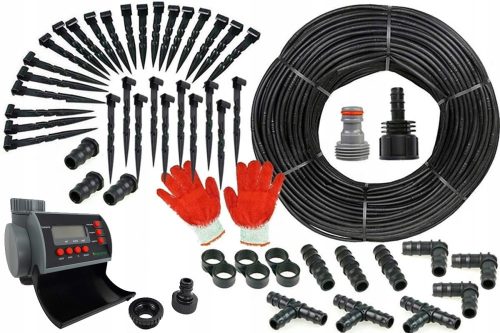  DRIP HOSE 100 m COMPLETE ACCESSORY SET 56 PIECES