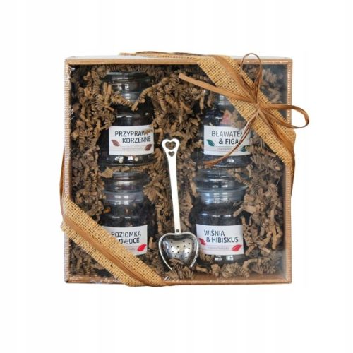  GIFT SET 4 NATURAL LEAF TEA TEA INFUSER GIFT