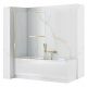 Rea one-piece bathtub partition, 100 x 140 cm, transparent