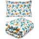  Quilt 100x135 and pillow 40x60 for a year-round children's set excavator