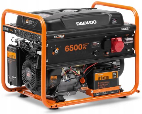 Portable three-phase generator Daewoo 6500 W petrol