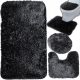 3 Piece Bathroom Rug Set, Non-Slip, Super Soft, 4 cm Thick