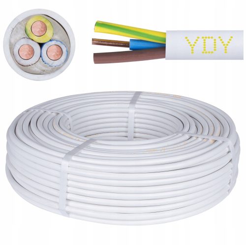 Round electrical cable, installation YDY electrical cable 3 x 2.5