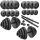  Pretorians adjustable bituminous dumbbells 2x 20 kg