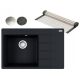  Franke Centro single-bowl sink, onyx granite