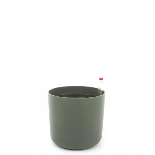  Hydroponic flower pot, 16 cm x 16 x 15 cm, diameter 16 cm, plastic in shades of green