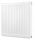 Demrad FIX 570 W steel panel radiator white 400 x 500 x 100 mm - connection side or bottom