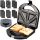 LOVIO LVSM001BK 6in1 Toaster, for Nuts, Toast, Sandwich, Black 1000 W