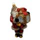  Decorated ball, Santa Claus balls 17 cm 1 pc.