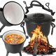  ENAMELED CAST IRON POT Hungarian hunting pot 10L CAMPFIRE GRILL