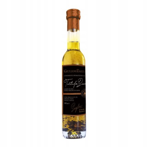  Giuliano Tartufi Extra virgin olive oil with white truffle slices PREMIUM QVALITA, 100 ml