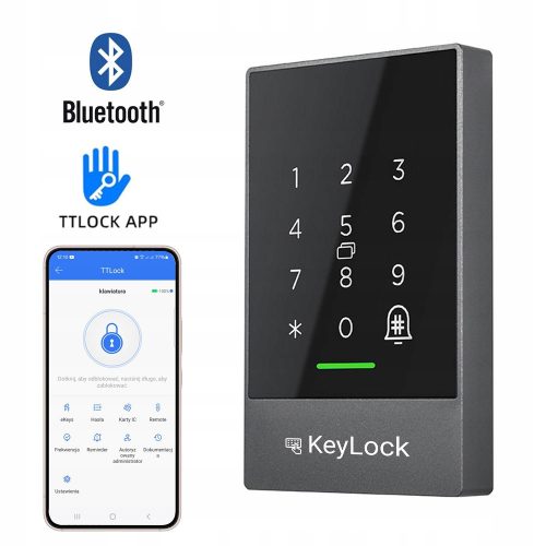 Door and gate controls ENCRYPTION CODE, KEYPAD PIN, BLUETOOTH CARD APPLICATION, TTLOCK CODE