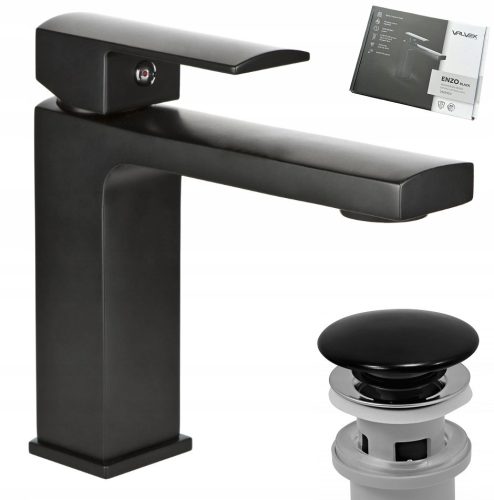 Valvex ANTIGA floor-standing washbasin mixer, black