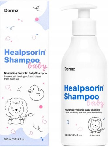 DERMZ HEALPSORINBABY Shampoo - Gentle Kid-Friendly Hair Care, 300ml