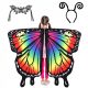  FRCOLOR 1 Set Wings Cloak Stage Performance Butterfly Masks for Kids