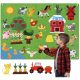  BOARD-EDUCATIONAL MAT MADE OF FELT PANELS FOR CHILDREN MONTESSORI ANIMALS