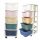  Ecarla plastic toy container, 36 x 36 x 98 cm, 5 shelves