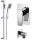 Single lever wall shower mixer Omnires MURRAY Chrome + 2 more products