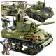  AMERICAN M3/M5 Stuart Tank US Army Military 2 FIGURES 344 Pieces