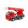  FIRE TRUCK with CRANE plastic WADER POLESIE red FIRE BRIGADE 3+