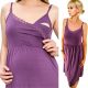  Purple maternity pajamas, size M