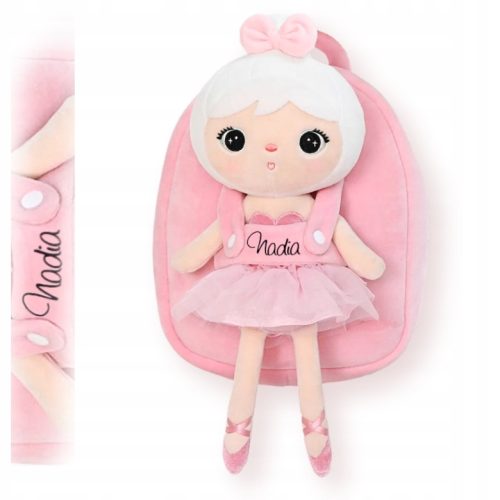  Metoo backpack with removable ballerina plush toy with name for the child