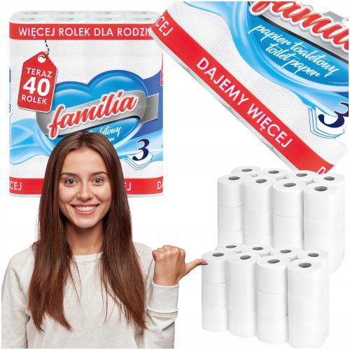 Toilet paper Familia unscented toilet paper 40 pcs.