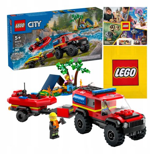  60412 4X4 FIRE TRUCK WITH RESCUE BOAT + 2 more products