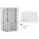 Rea Punto shower cubicle with sliding doors 80 x 80 cm