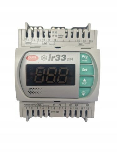 Controller, CAREL IR33 Temperature controller for the rail. DN33F0EA00