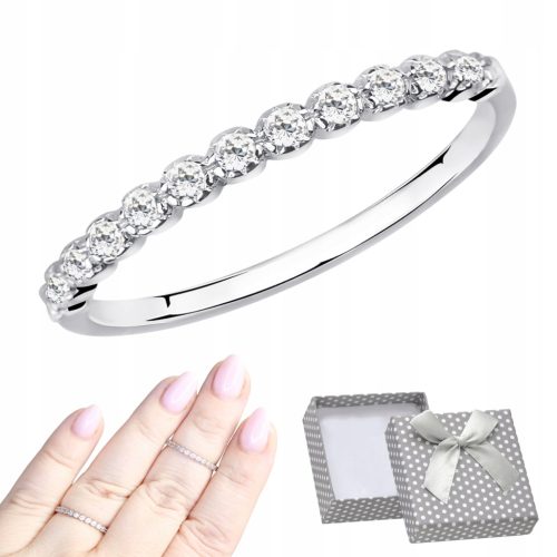  SILVER RING 925 Rhodium plated with cubic zirconia Knuckle Ring BEAUTIFUL R14