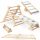 Playgrounds in the garden 3-in-1 wooden triangle ladder for the home playground