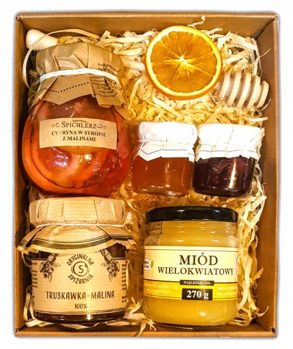  BASKET GIFT SET GIFT CONFIT HONEY LEMON