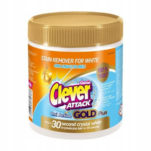  Clever Attack Gold Plus Stain Remover for White Fabrics, 730g