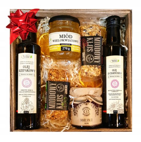  HEALTHY GIFT BASKET OILS HONEY JAM