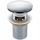 AQUAUNO CLICK-CLACK WASHBASIN PLUG, BRASS, CHROME, FOR WASHBASIN WITH OVERFLOW